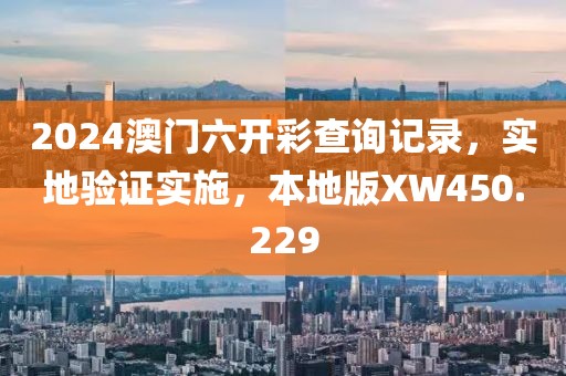 2024澳门六开彩查询记录，实地验证实施，本地版XW450.229