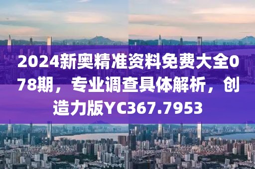 2024新奥精准资料免费大全078期，专业调查具体解析，创造力版YC367.7953