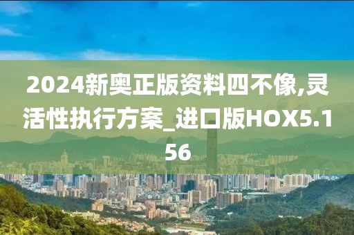 2024新奥正版资料四不像,灵活性执行方案_进口版HOX5.156