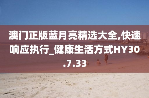 澳门正版蓝月亮精选大全,快速响应执行_健康生活方式HY30.7.33