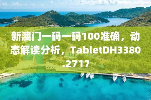 新澳门一码一码100准确，动态解读分析，TabletDH3380.2717
