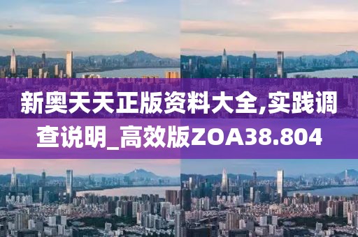 新奥天天正版资料大全,实践调查说明_高效版ZOA38.804