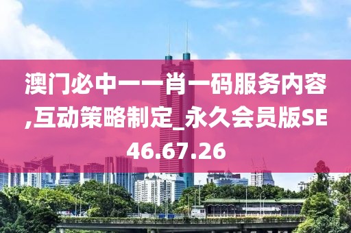 澳门必中一一肖一码服务内容,互动策略制定_永久会员版SE46.67.26