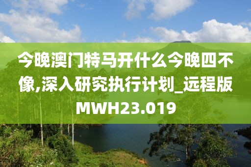 今晚澳门特马开什么今晚四不像,深入研究执行计划_远程版MWH23.019