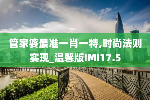 管家婆最准一肖一特,时尚法则实现_温馨版IMI17.5