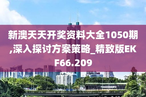 新澳天天开奖资料大全1050期,深入探讨方案策略_精致版EKF66.209