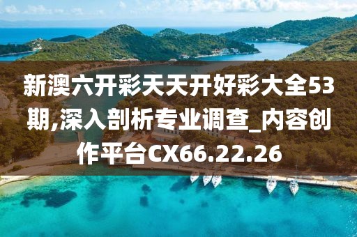 新澳六开彩天天开好彩大全53期,深入剖析专业调查_内容创作平台CX66.22.26