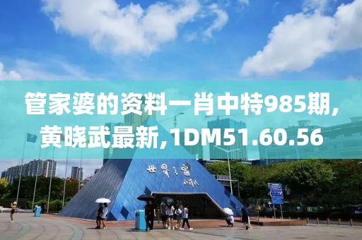 管家婆的资料一肖中特985期,黄晓武最新,1DM51.60.56
