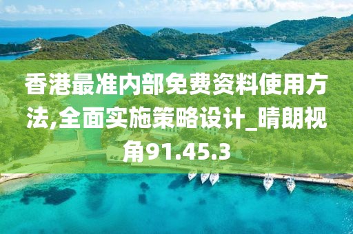 香港最准内部免费资料使用方法,全面实施策略设计_晴朗视角91.45.3