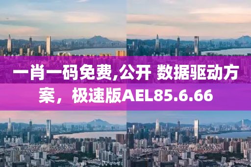 一肖一码免费,公开 数据驱动方案，极速版AEL85.6.66