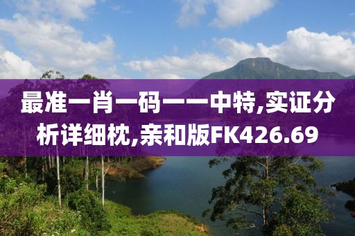 最准一肖一码一一中特,实证分析详细枕,亲和版FK426.69