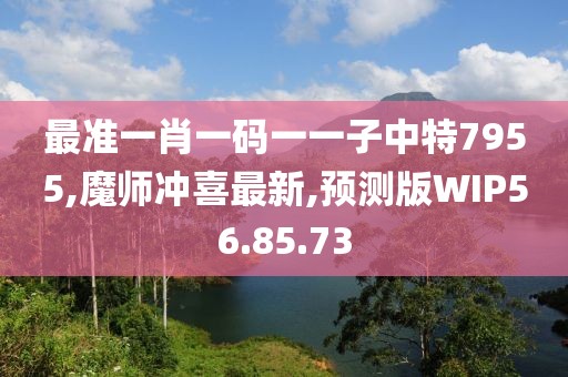 最准一肖一码一一子中特7955,魔师冲喜最新,预测版WIP56.85.73