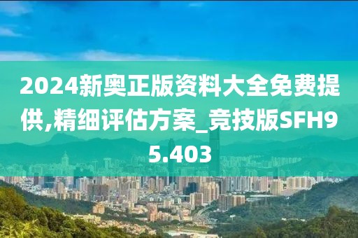 2024新奥正版资料大全免费提供,精细评估方案_竞技版SFH95.403