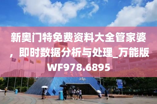 新奥门特免费资料大全管家婆，即时数据分析与处理_万能版WF978.6895