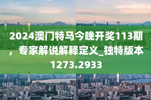 2024澳门特马今晚开奖113期，专家解说解释定义_独特版本1273.2933