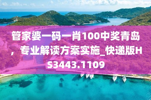 管家婆一码一肖100中奖青岛，专业解读方案实施_快递版HS3443.1109