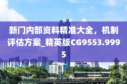 新门内部资料精准大全，机制评估方案_精英版CG9553.9995