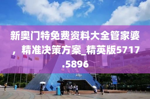 新奥门特免费资料大全管家婆，精准决策方案_精英版5717.5896