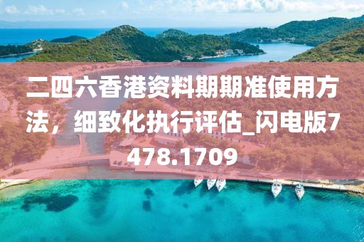 二四六香港资料期期准使用方法，细致化执行评估_闪电版7478.1709