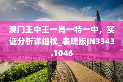 澳门王中王一肖一特一中，实证分析详细枕_表现版JN3343.1046