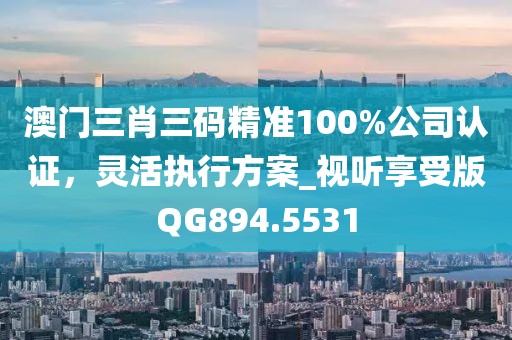 澳门三肖三码精准100%公司认证，灵活执行方案_视听享受版QG894.5531
