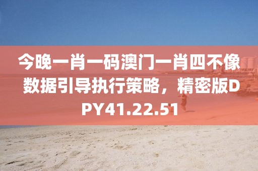 今晚一肖一码澳门一肖四不像 数据引导执行策略，精密版DPY41.22.51