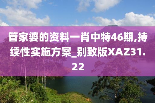 管家婆的资料一肖中特46期,持续性实施方案_别致版XAZ31.22